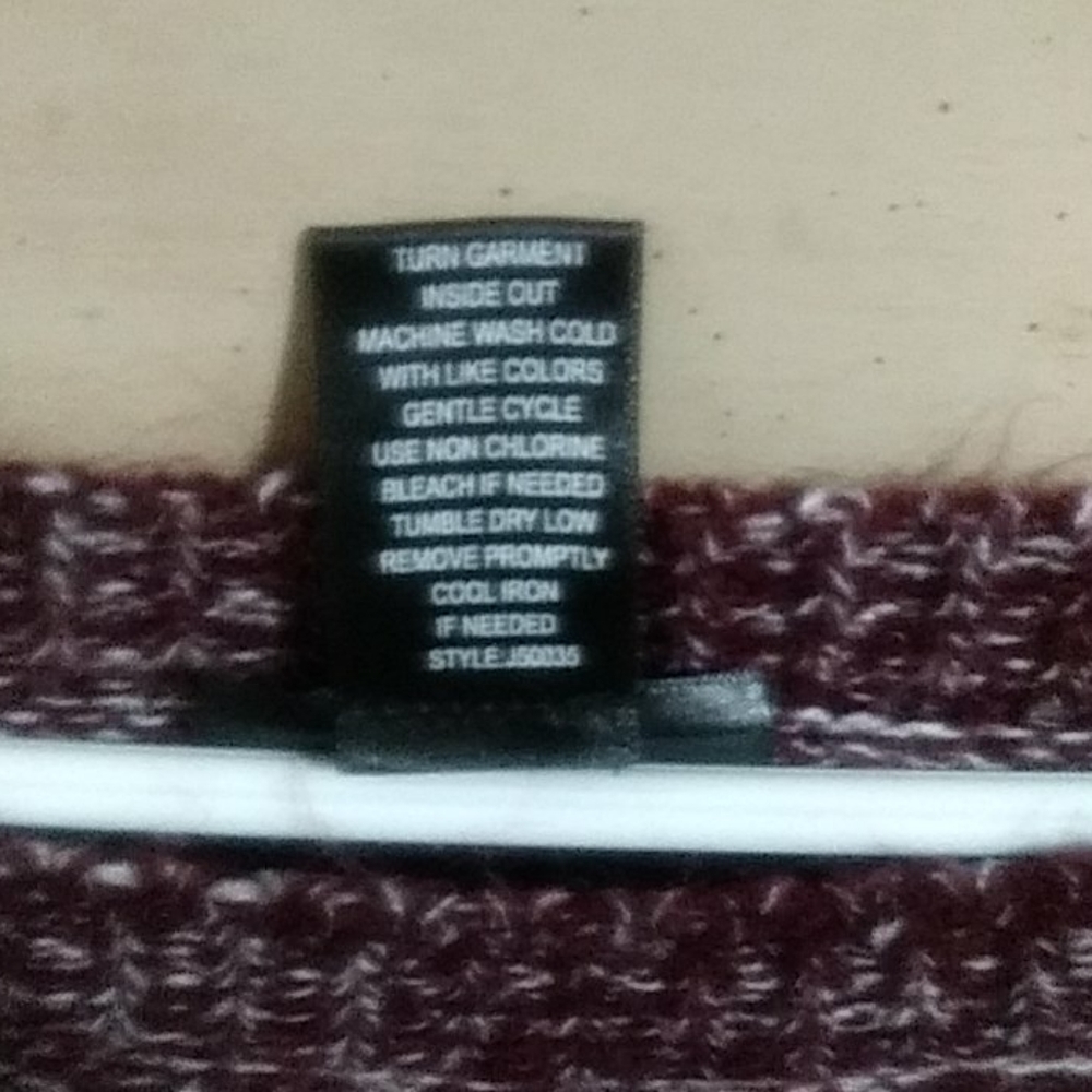 Maroon Sweater - Picture 2 of 2